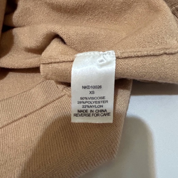 Lumiere Women’s Long Sleeve Sweater Dress Tan Size 4 - in great condition! - Picture 5 of 5